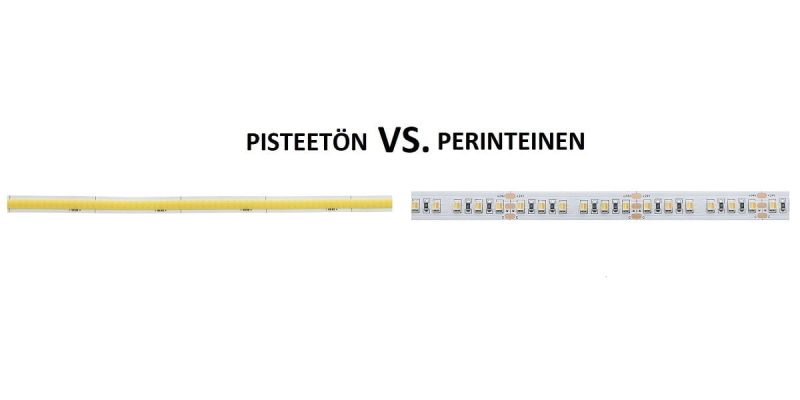 Dotless led strip vs traditional led strip