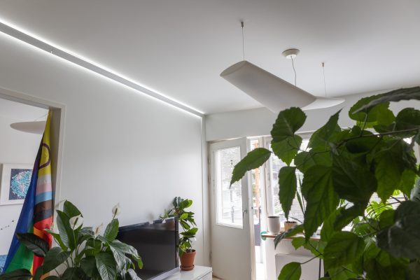 RGB+CCT strip installation in living room