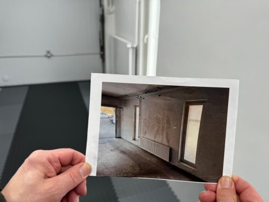 Garage renovation – Garage lights make space