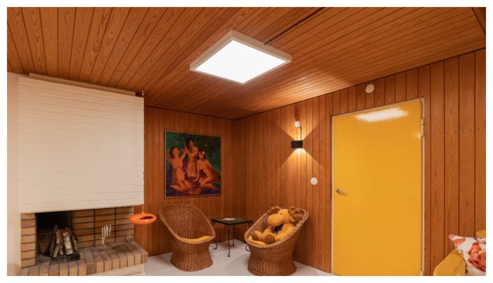 Renovation of the swimming pool and fireplace space of a 60’s terraced house