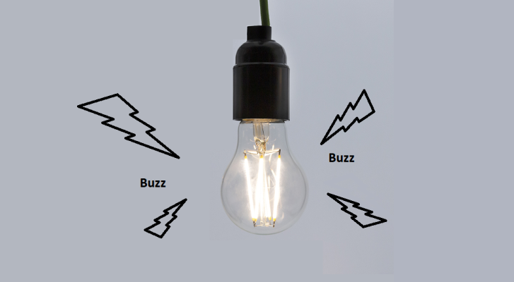 Why do LED lights buzz?