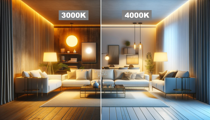 Choosing light colour 3000K vs 4000K