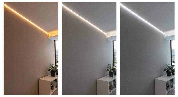 Acoustic spraying and recessed LED lighting transformed the space – renovation presentation