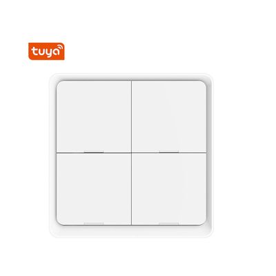 Tuya wireless push button 4 part white Tuya wireless push button 4 part white