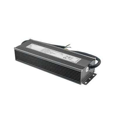 LED controller with wiring, black rectangular housing and technical label on top. Indispensable for efficient power supply of LED lighting systems.